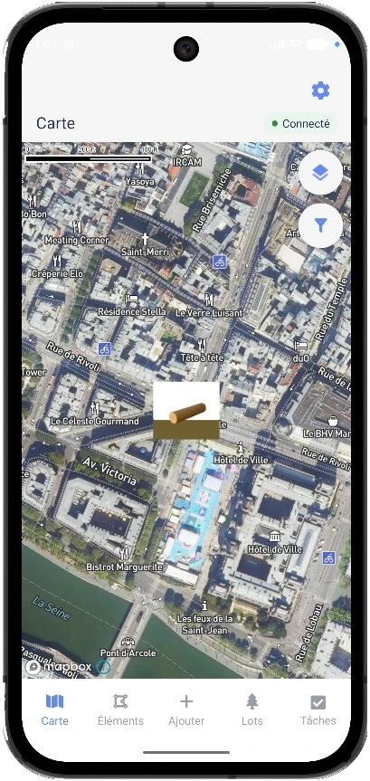Application mobile Timbtrack